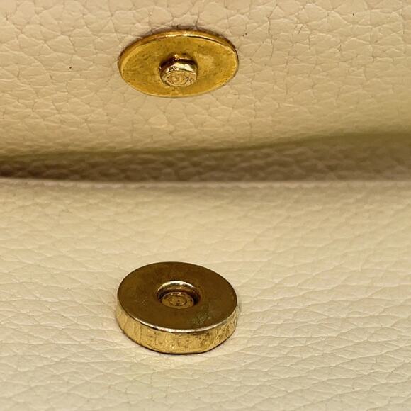 Christian Dior CD Logo Leather Beige x Brown 6-Ring Key Case W/Paper Bag - Picture 13 of 16